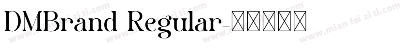 DMBrand Regular字体转换